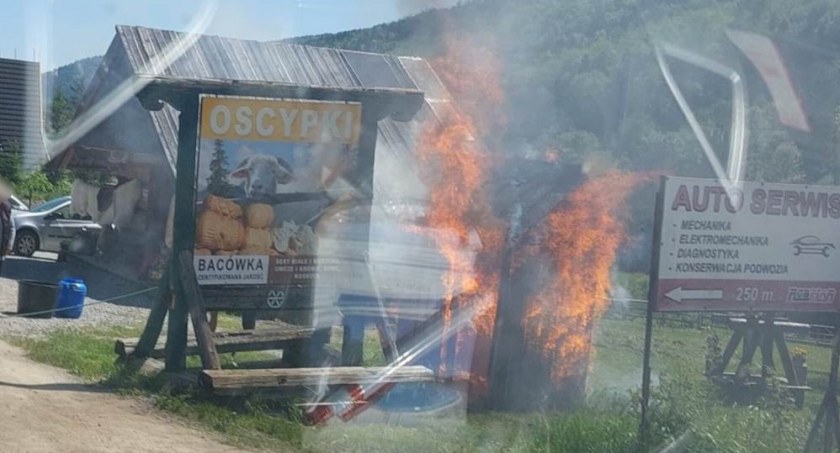 Pożar wędzarni oscypków / Fot. Czytelnik