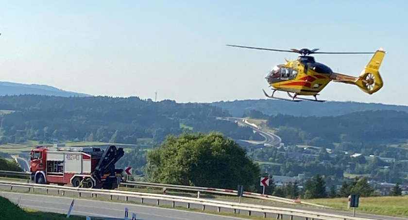 Śmiertelny wypadek motocyklisty na patelniach / Fot. Czytelnik