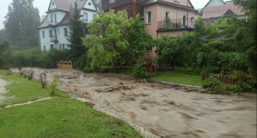 Rabka-Zdrój zalana / Fot. M -jakMąłopolska