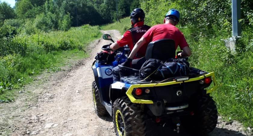 Dziewczynka wypadła z wózka na zjeżdżalni grawitacyjnej / Fot. GP GOPR Szczawnica