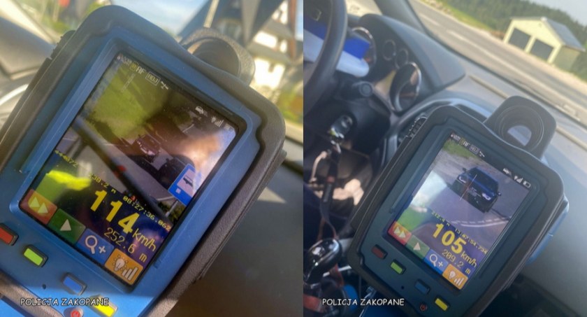 18-latatek jechał w terenie zabudowanym z prędkością 114 km/h / Fot. KPP Zakopane