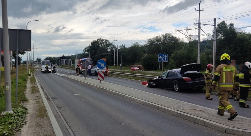 Stłuczka pięciu samochodów / Fot. OSP Poronin