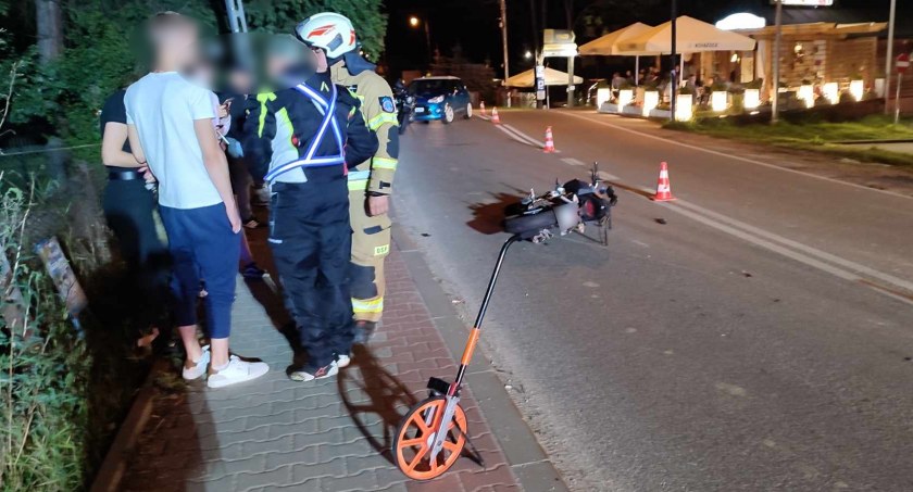 Zdarzenie z udziałem motocykla / Fot. Góral Info