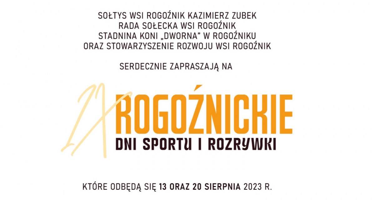 IX Rogoźnickie Dni Sportu i Rozrywki