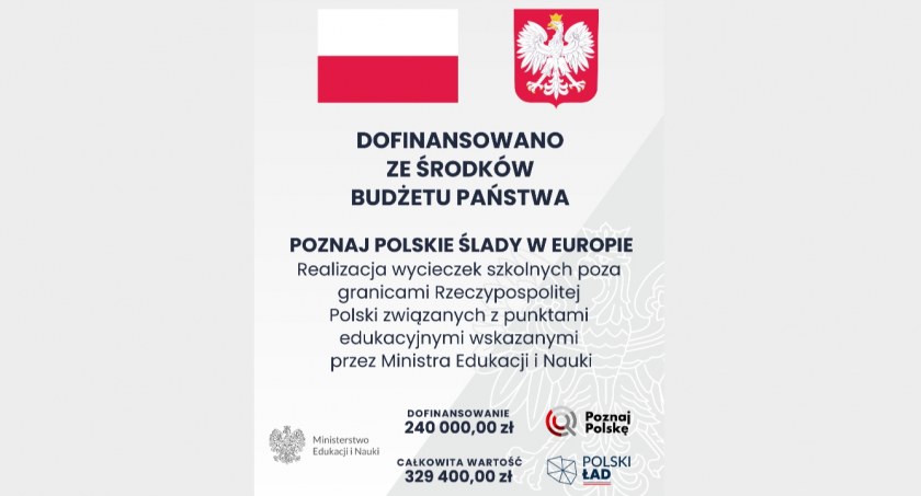 Edukacja, Dofinansowanie wycieczek szkolnych ramach programu Poznaj Polskie Ślady Europie - zdjęcie, fotografia