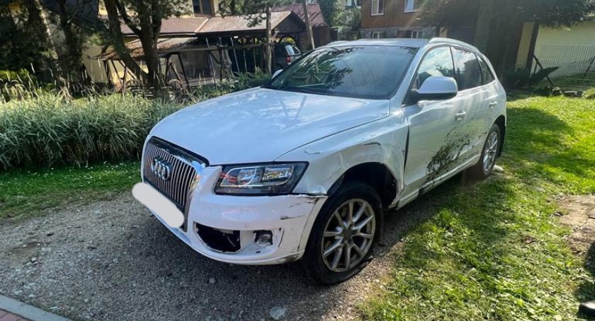 Kierowca audi ukarany mandatem / Fot. KP PSP Zakopane