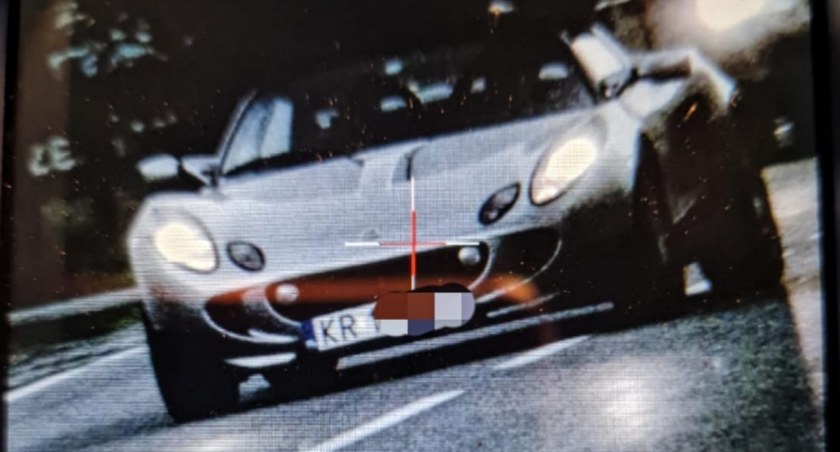 Policyjne, Rosjanin sportowym samochodzie zatrzymany Białym Dunajcu - zdjęcie, fotografia