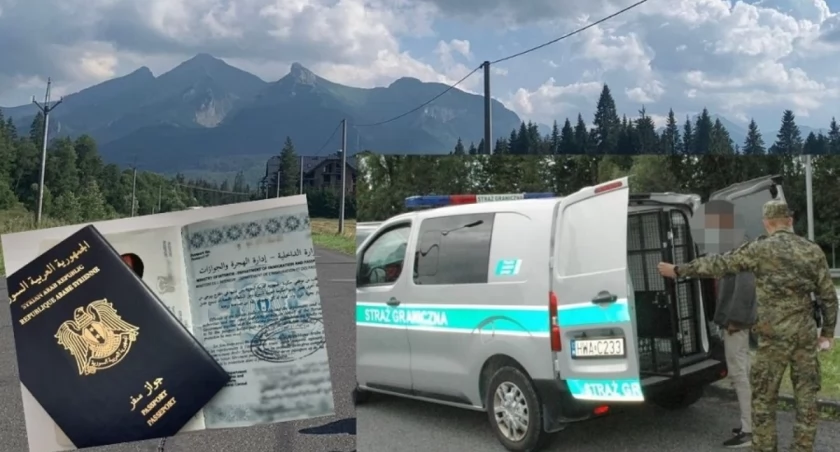 Obywatele Syrii zatrzymani w Jabłonce / Fot. Karpacki Oddziału SG