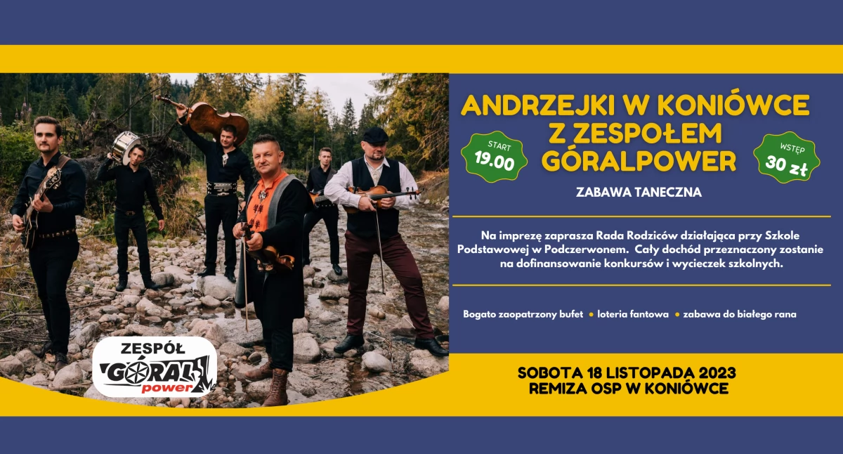 Imprezy , Zabawa Andrzejkowa Koniówce zespołem GÓRALPOWER - zdjęcie, fotografia