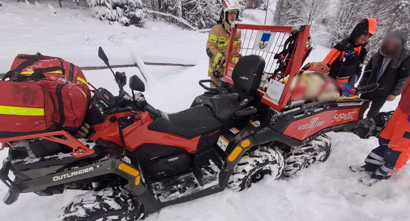 Strażacy pomogli ratownikom / Fot. Kp PSP Zakopane