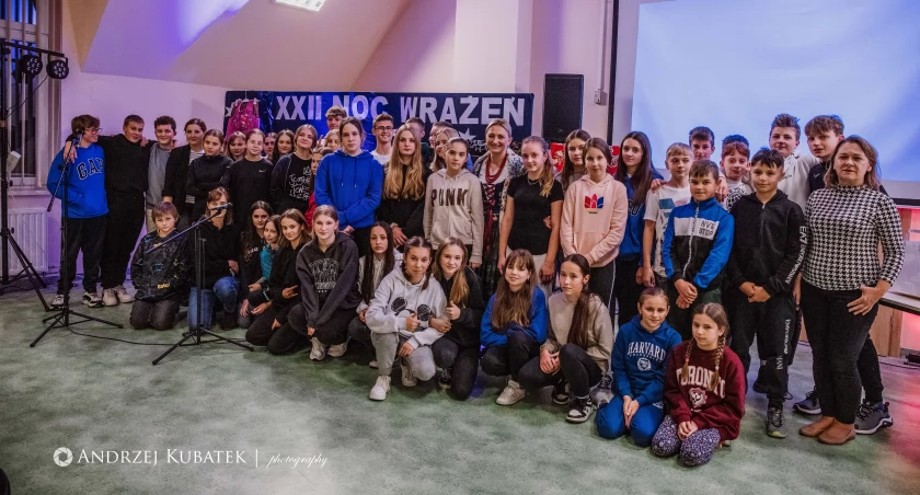 Zdjęcie uczestników Nocy Wrażeń 