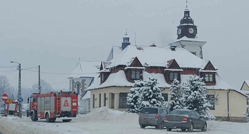 Pożar na plebanii / Fot. Piotr Duraj