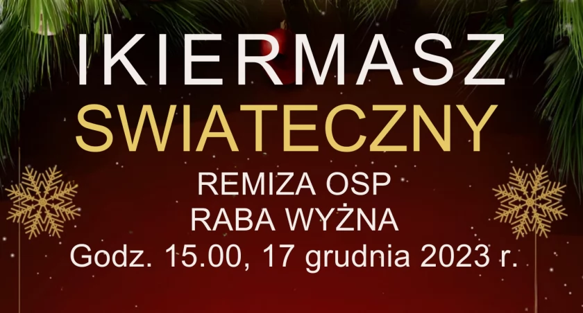 Festyny i pikniki, Kiermasz Bożonarodzeniowy Rabie Wyżnej - zdjęcie, fotografia