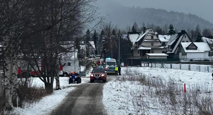 Nieprzytomna osoba przetransportowana do szpitala / Fot. OSP Zakopane-Olcza
