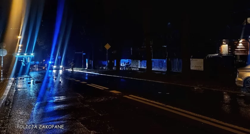 Potrącenie na przejściu dla pieszych / Fot. KPP Zakopane