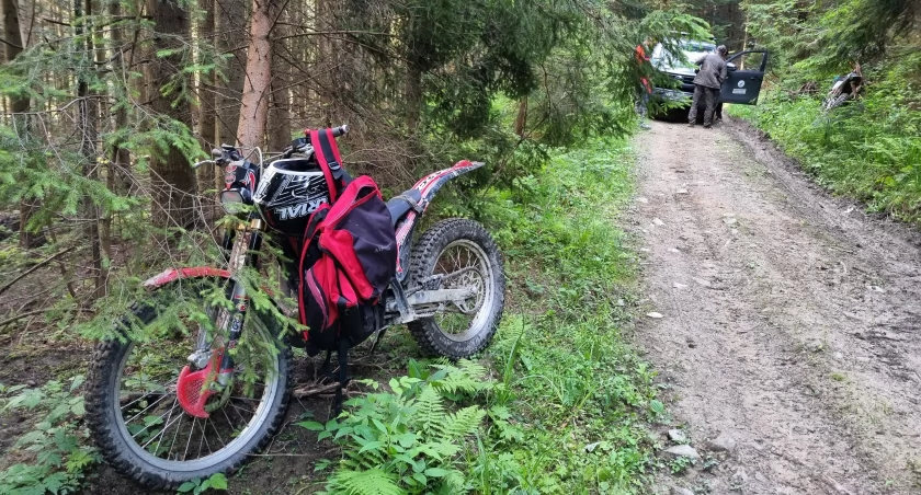  Straż leśna ukarała motocyklistów / Fot. Nadleśnictwo Nowy Targ