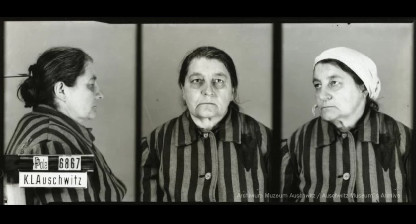 Zdjęcie Anieli Popek z archiwum Muzeum Auschwitz