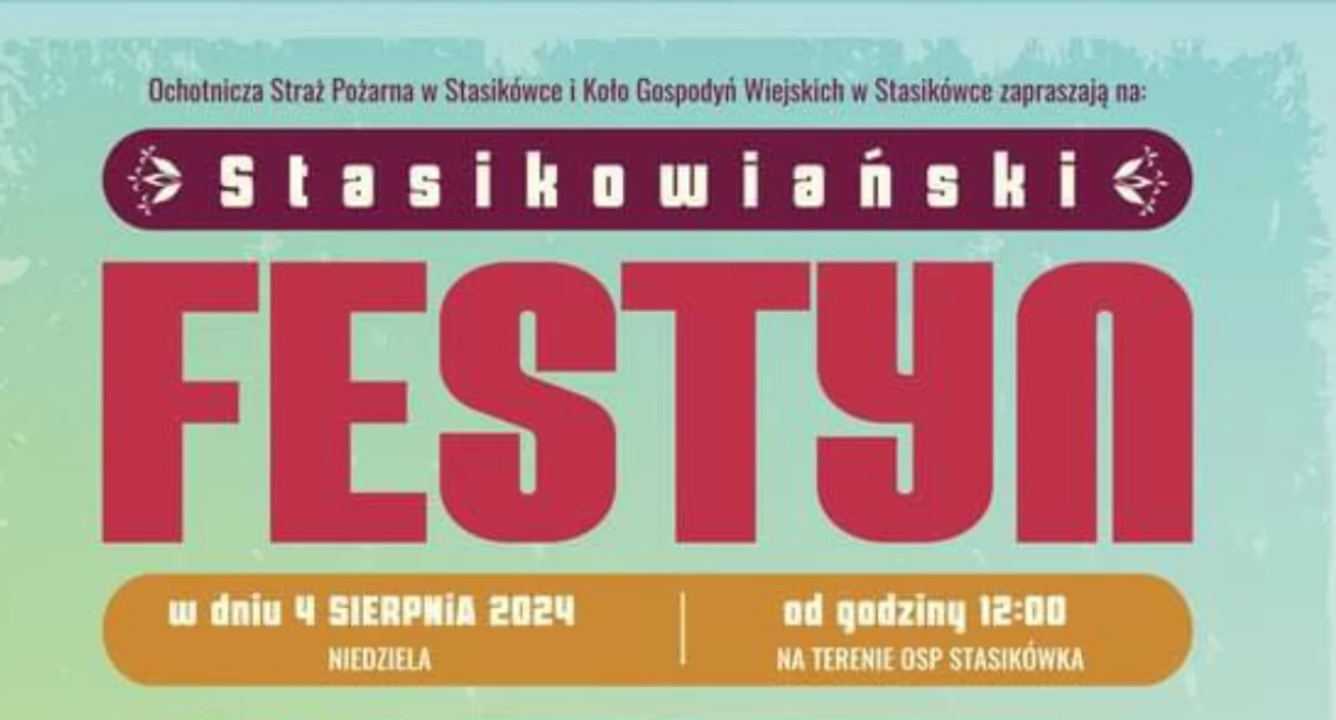 Festyny i pikniki, Zapraszanie Festyn Stasikowiański - zdjęcie, fotografia