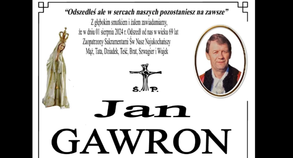 Odeszli, Zmarł Gawron wieloletni sołtys Pieniążkowic - zdjęcie, fotografia