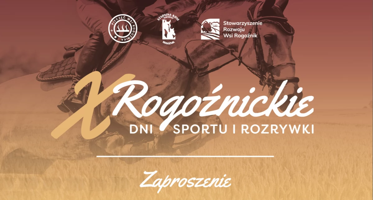 Festyny i pikniki, Zaproszenie Rogoźnickie Sportu Rozrywki - zdjęcie, fotografia