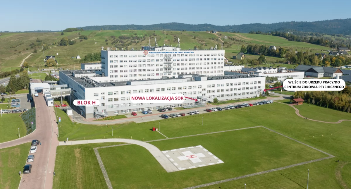 Zmiana lokalizacji SOR / Fot. Podhalański Szpital Specjalistyczny im. Jana Pawła II w Nowym Targu