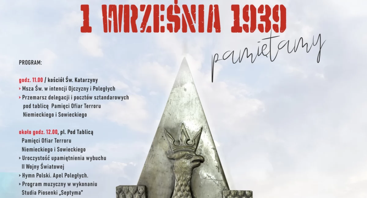 Historia i pamięć, rocznica wybuchu Wojny Światowej obchody Nowym Targu - zdjęcie, fotografia