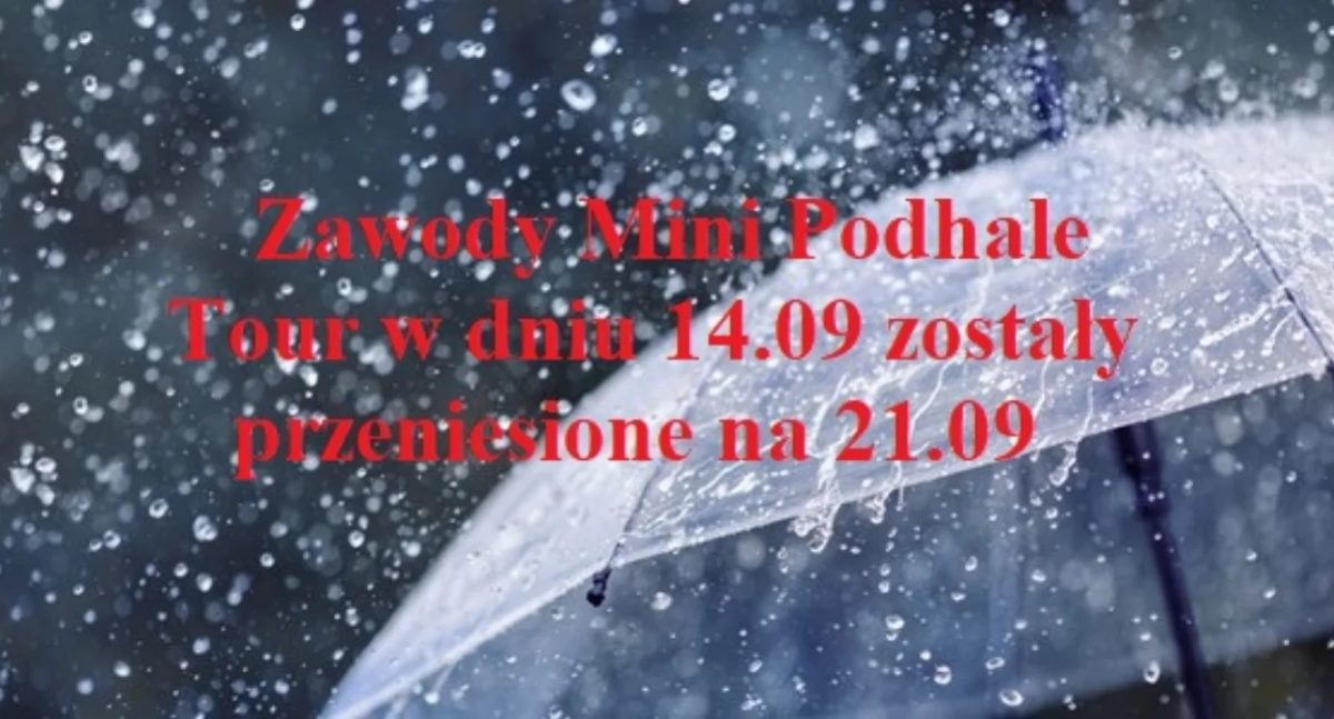 Rowery, Zawody Podhale Rabce Zdroju odwołane powodu opadów - zdjęcie, fotografia