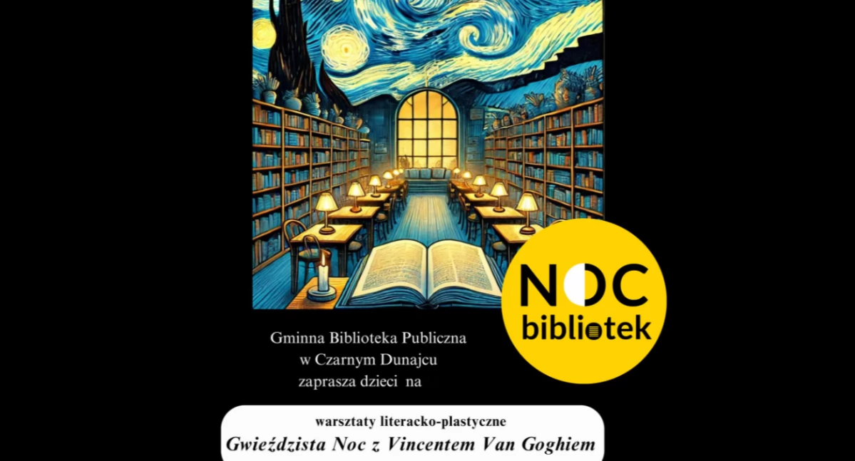Edukacja, Gwieździsta Goghiem Bibliotek Czarnym Dunajcu - zdjęcie, fotografia