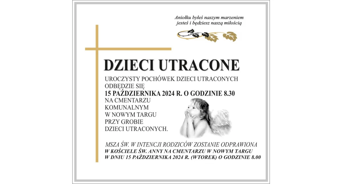 Odeszli, Dzień Dziecka Utraconego październik - zdjęcie, fotografia