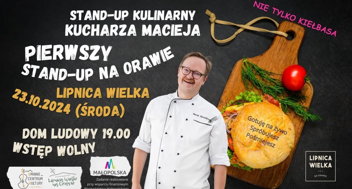 Kulinaria, Pierwszy stand Orawie kucharz Maciej „Nie tylko kiełbasa” - zdjęcie, fotografia