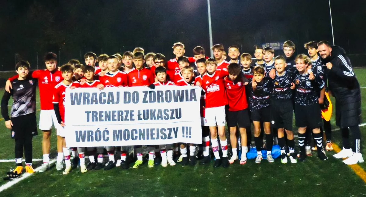 Zwycięska drużyna Wisły Czarny Dunajec
