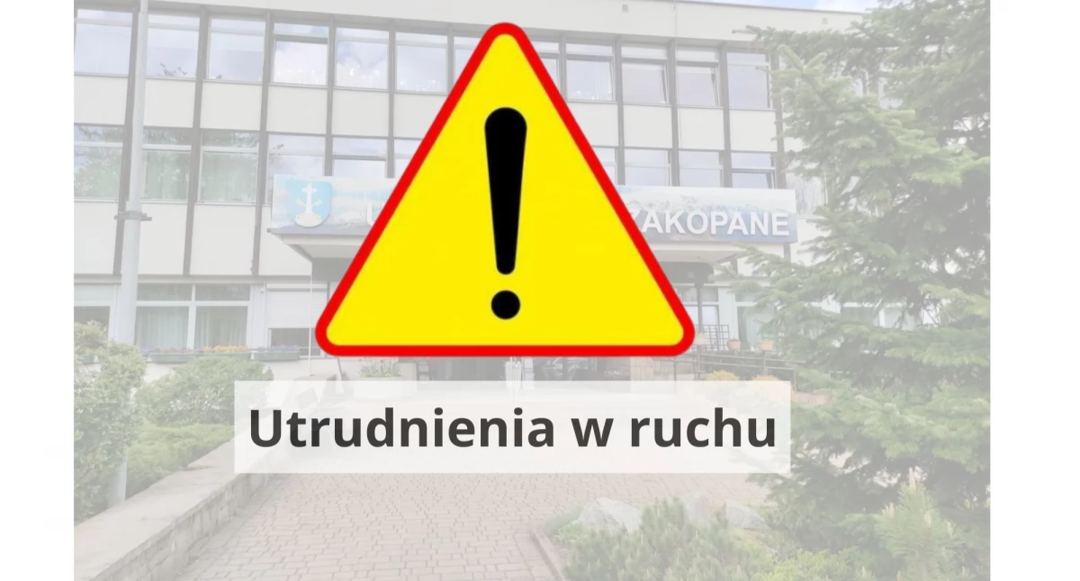 Drogi, Utrudnienia drogowe Zakopanem prace asfaltowe Chyców Potok - zdjęcie, fotografia