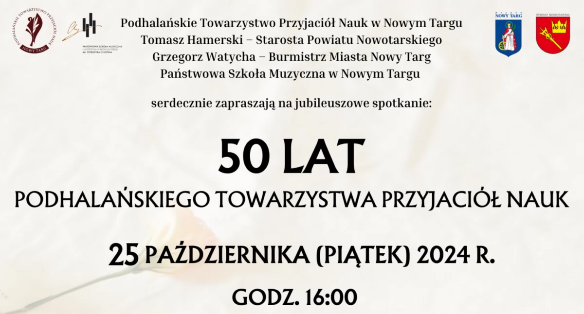 Sprawy lokalne, Uroczyste Obchody lecia Podhalańskiego Towarzystwa Przyjaciół - zdjęcie, fotografia