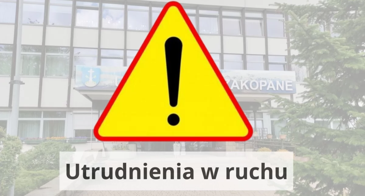 Drogi, Uwaga! Utrudnienia ruchu Szymony Boczna - zdjęcie, fotografia