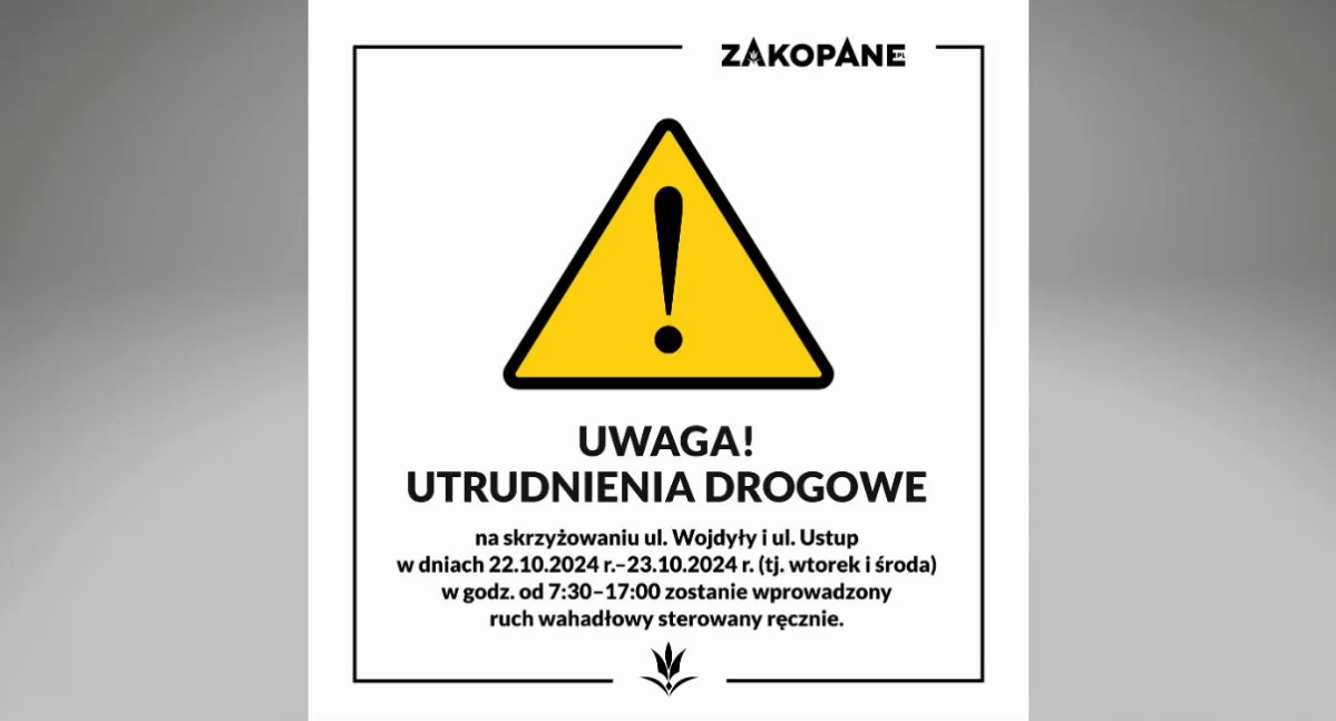 Drogi, Utrudnienia drodze krajowej Zakopanem - zdjęcie, fotografia