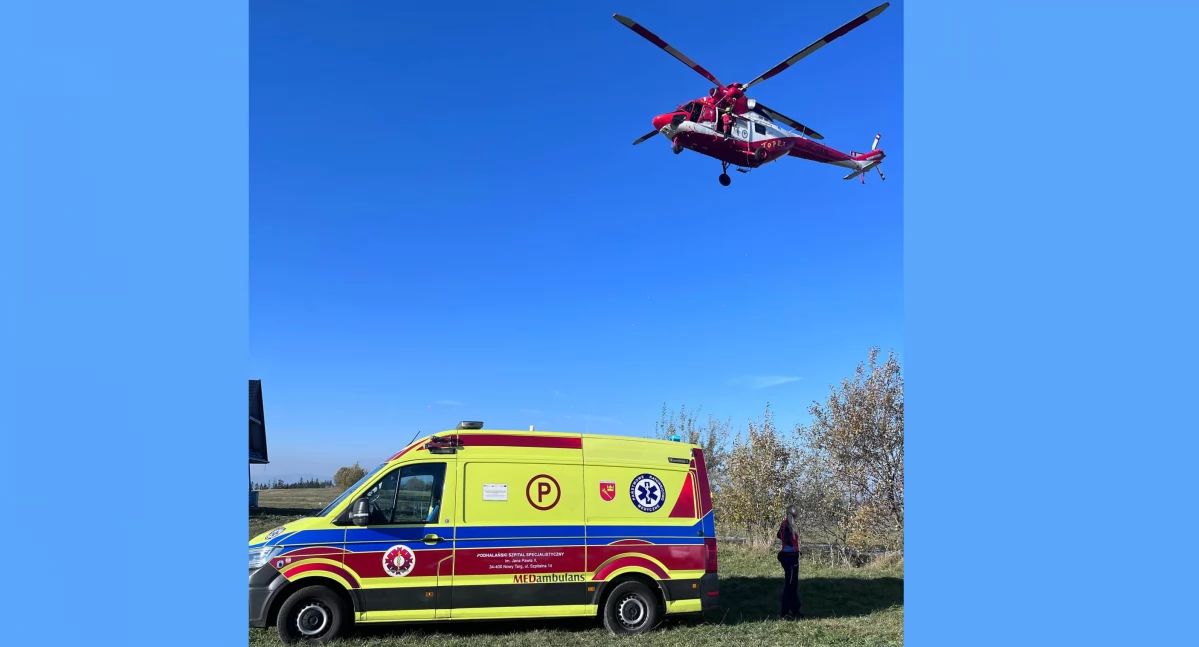 Akcje ratunkowe, Tragiczny finał akcji ratunkowej Cichem mężczyzna zmarł szpitalu - zdjęcie, fotografia