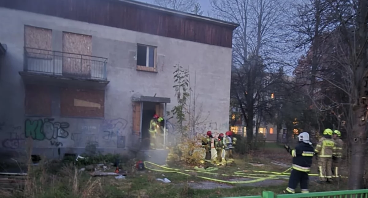 Pożary, Kolejny pożar przychodnią Nowym Targu - zdjęcie, fotografia