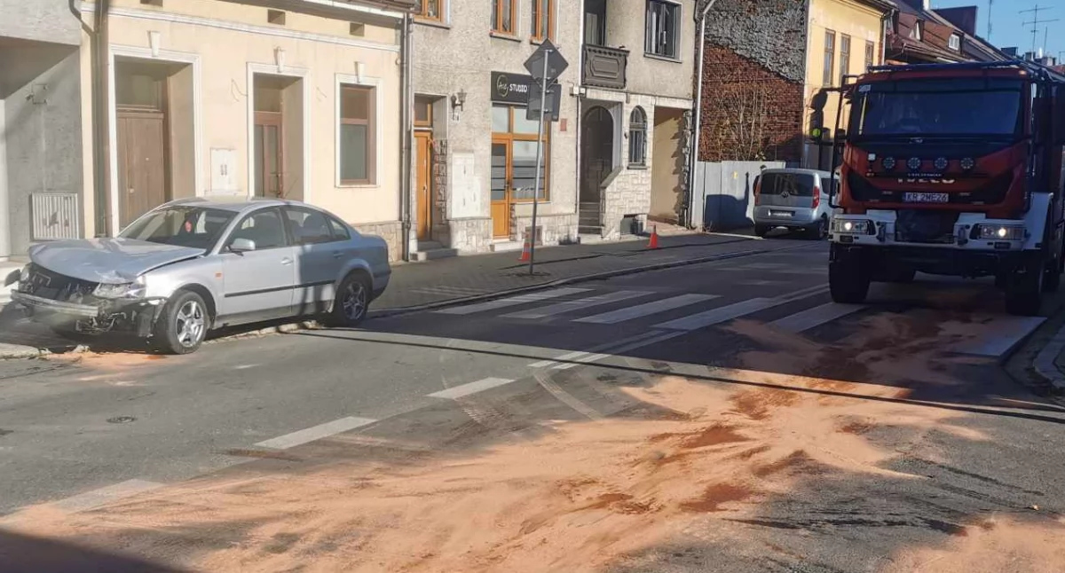 Wypadki, Kolizja ulicy Waksmundzkiej Nowym Targu - zdjęcie, fotografia