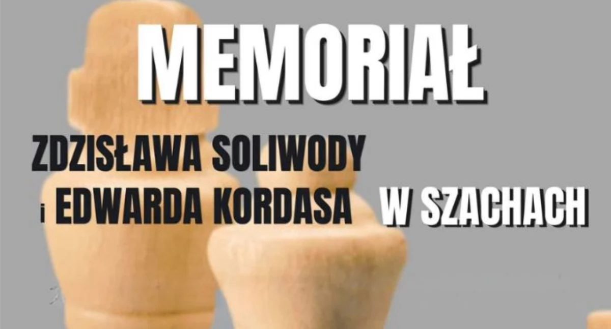 Szachy, Zaproszenie Memoriał Szachowy Zdzisława Soliwody Edwarda Kordasa - zdjęcie, fotografia