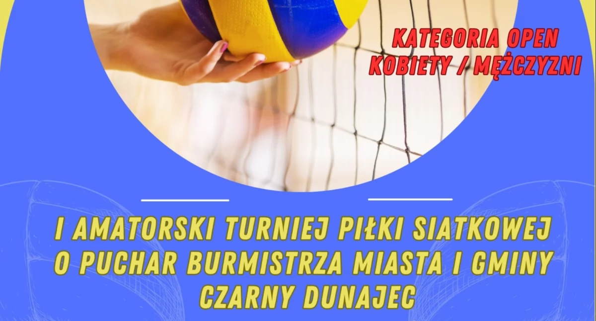 Piłka siatkowa, Amatorski Turniej Siatkówki Puchar Burmistrza Miasta Gminy - zdjęcie, fotografia