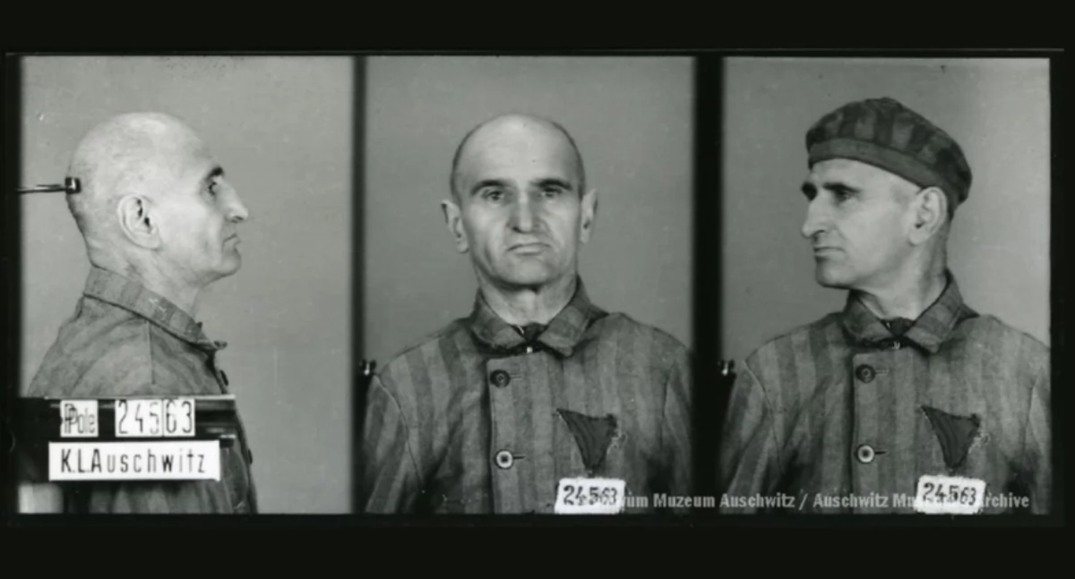 Historia i pamięć, rocznica urodzin Krzeptowskiego więźnia Palace niemieckiego obozu koncentracyjnego Auschwitz - zdjęcie, fotografia