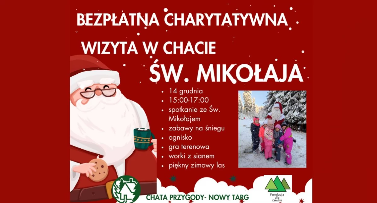 Pomoc charytatywna, Chata Mikołaja czeka wspólna zabawa wsparcie potrzebujących - zdjęcie, fotografia