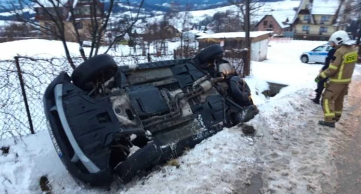 Zdjęcie dachowana w Rdzawce / fot. OSP Rdzawka