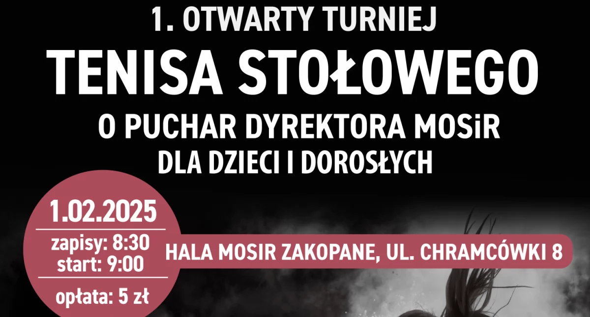 Imprezy , Zaproszenie turniej otwarte tenisa stołowego Zakopanem - zdjęcie, fotografia