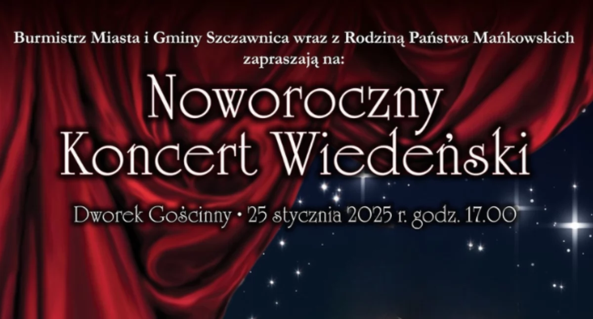 Koncerty, Zaproszenie Noworoczny Koncert Wiedeński Dworku Gościnnym - zdjęcie, fotografia