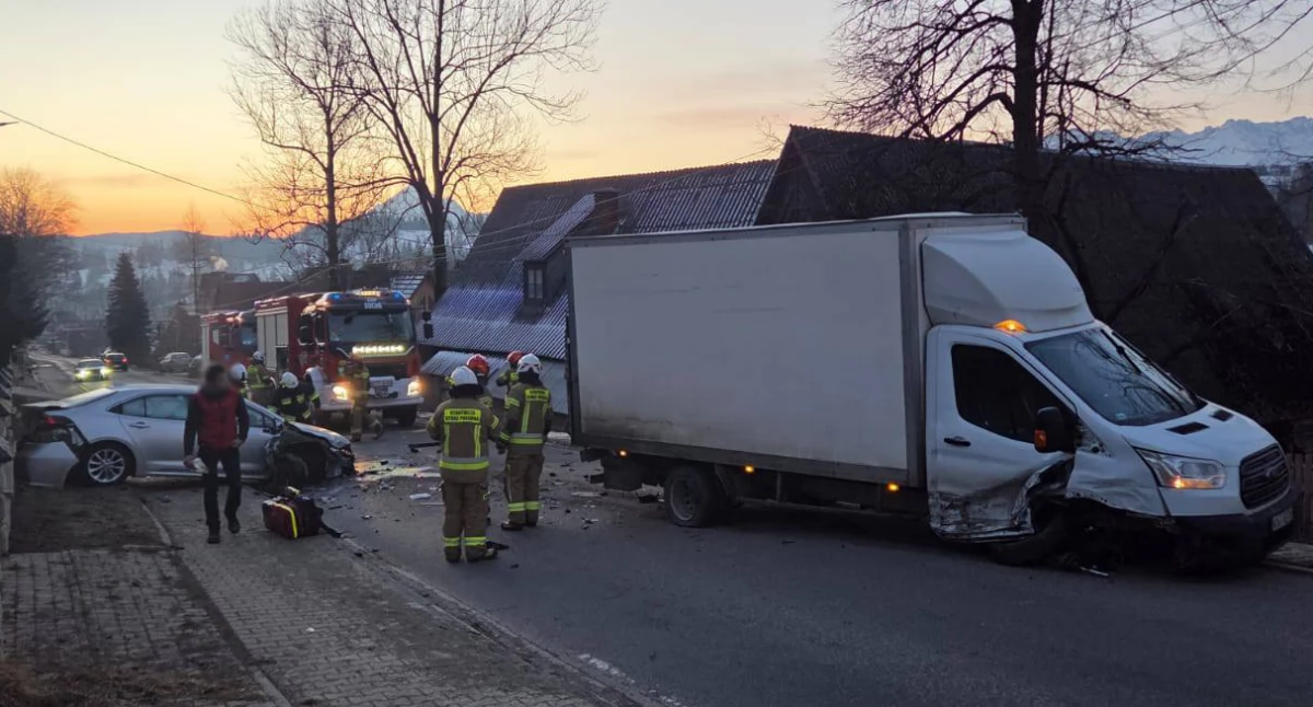 Wypadki, Groźny wypadek Suchem jeden uczestników zbiegł miejsca zdarzenia - zdjęcie, fotografia
