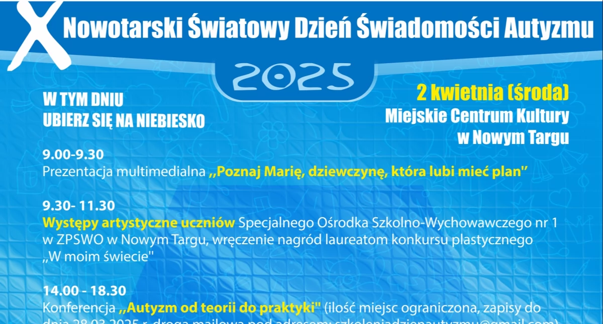 Spotkania, Nowotarski Światowy Dzień Świadomości Autyzmu - zdjęcie, fotografia