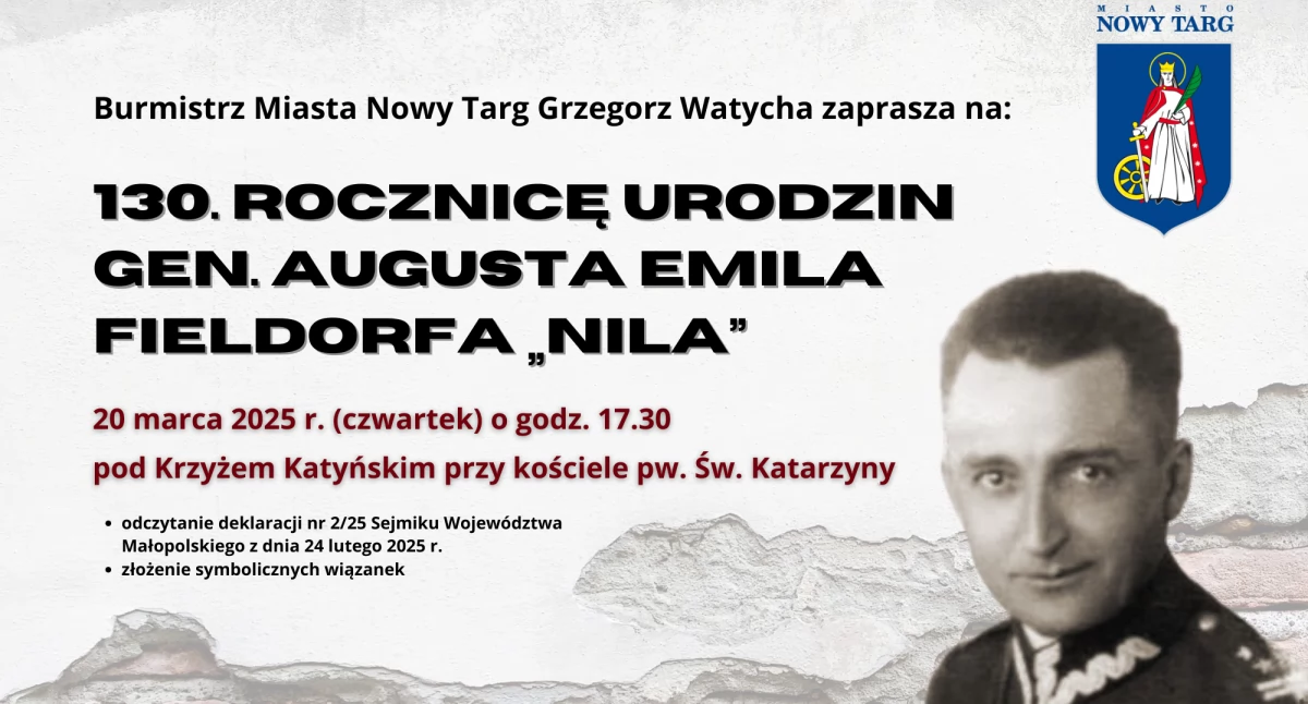 Historia i pamięć, Hołd Fieldorfa „Nila” zaproszenie uroczystości rocznicowe - zdjęcie, fotografia