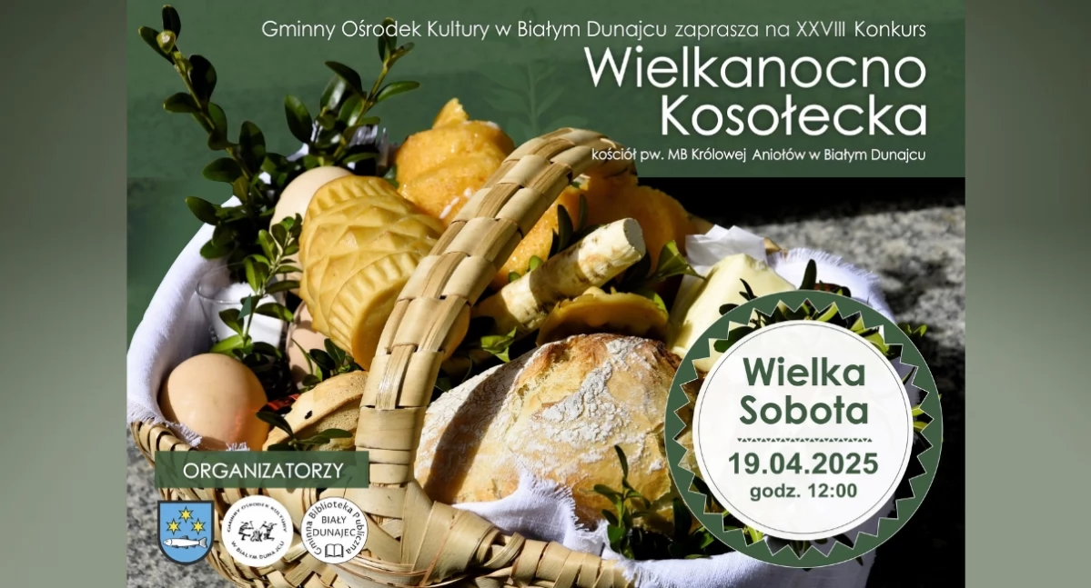 Folklor, Zaproszenie XXVIII Konkurs „Wielkanocno Kosołecka” Białym Dunajcu Tradycja Świąteczna Podhala - zdjęcie, fotografia