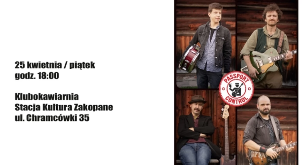 Koncerty, Stacja Kultura zaprasza koncert zespołu Passport Control - zdjęcie, fotografia